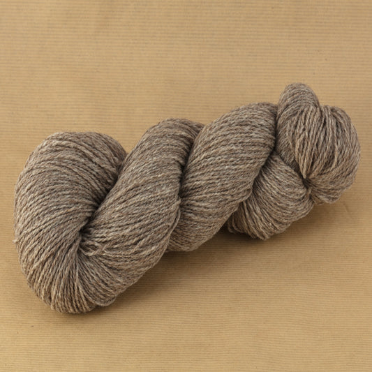 Frankenwolle Braun Natur ungefärbt Strang 400