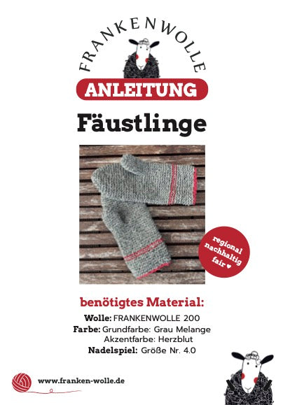 Strickanleitung M002 "Fäustlinge" Design FRANKENWOLLE DIGITAL